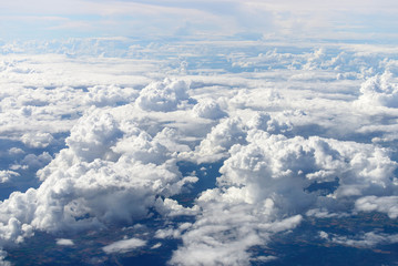 Naklejka na ściany i meble Aerial View Of Clouds