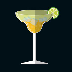 Cocktails cup glass design