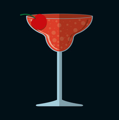 Cocktails cup glass design