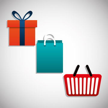 Shopping and ecommerce graphic design 