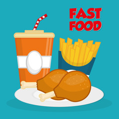 Fast food icon design