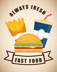 Fast food icon design
