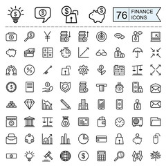 finance icons collection