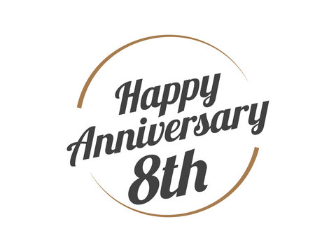 8 Happy Anniversary Logo