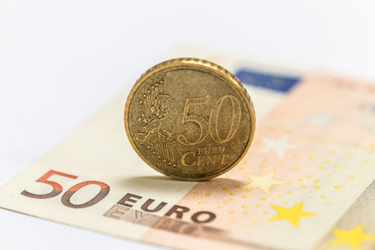 close up euro money