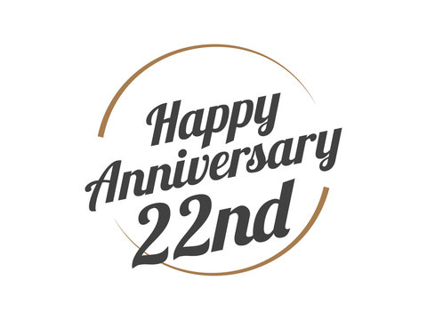 22 Happy Anniversary Logo