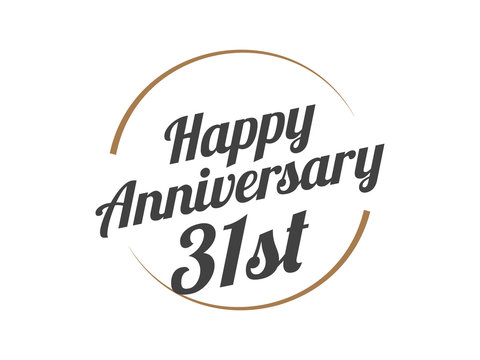 31 Happy Anniversary Logo