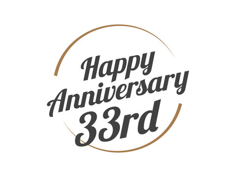 33 Happy Anniversary Logo
