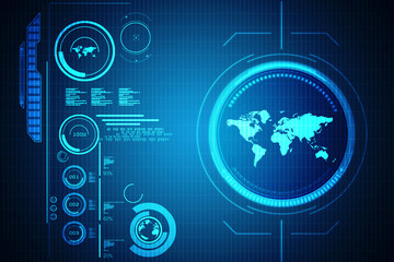 World Map Business background