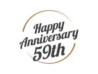 59 Happy Anniversary Logo