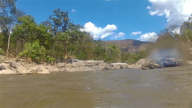 Tubing on a mountain river10/Tubing on a mountain river, northern Thailand