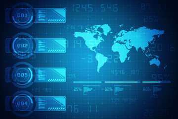 World Map Business background