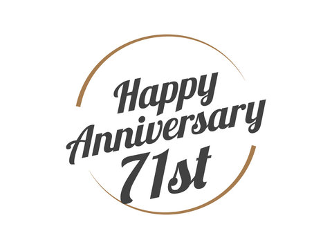 71 Happy Anniversary Logo