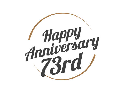 73 Happy Anniversary Logo