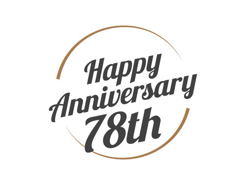 78 Happy Anniversary Logo