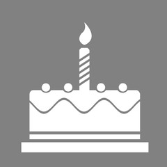 Birthday cake web icon