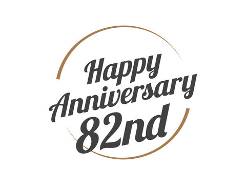 82 Happy Anniversary Logo