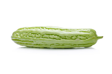 Bitter gourd isolated on white background
