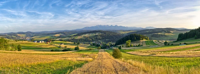 Badezimmer Foto Rückwand Panorama der Tatra, Polen © CCat82