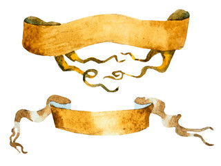 Watercolor vintage tape © Zenina-Lembrik