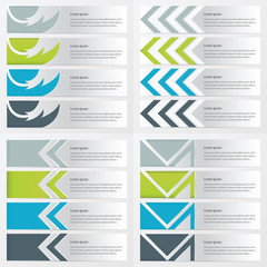 design banner template   green, blue, gray color