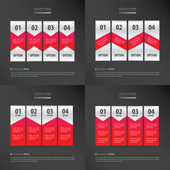 pack banner design 4 item pack pink color