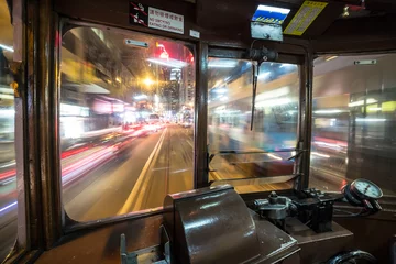Deurstickers Hong Kong Tramway © jakartatravel
