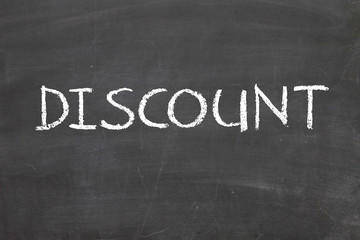 Fototapeta premium Representation of the word discounts