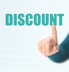 Representation of the word discounts