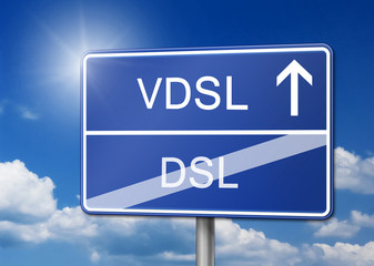 VDSL DSL Schild