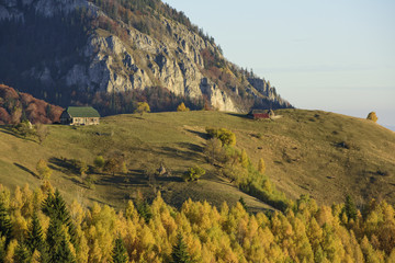 Autumn in a Romanian village: Magura, Brasov county.