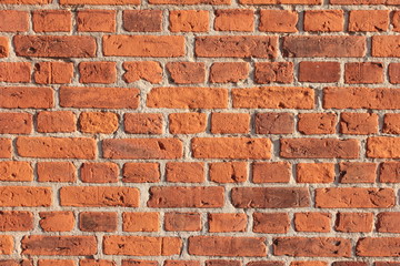 Steinmauer Mauer Backstein Rot Alt 