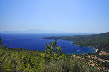 Views from famous tourism city Bodrum Turkey