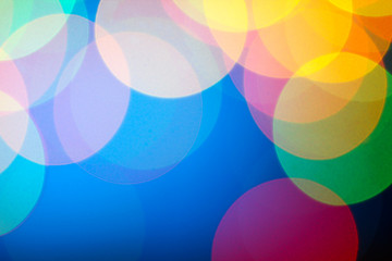 Background of Christmas lights garlands