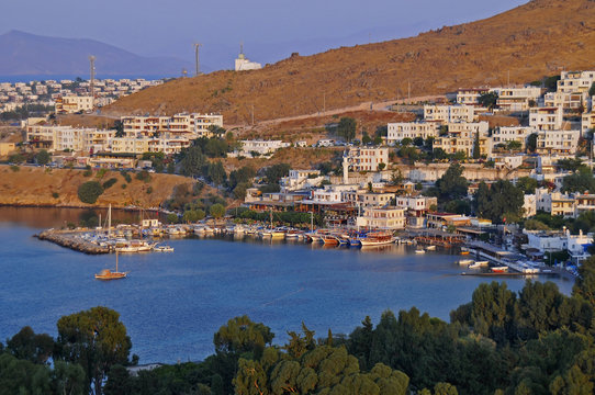 Views from famous tourism city Bodrum Turkey