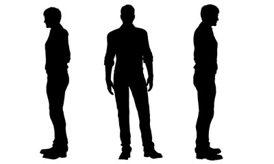 silhouettes of a men - 94997749