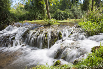 Waterfall at the "Monasterio de Piedra" Natural Park, Zaragoza (Spain)