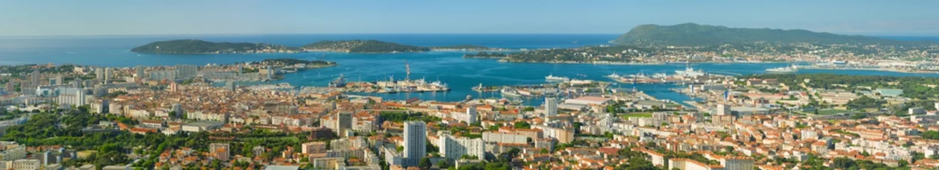 Fotobehang Panorama of Toulon © SergiyN