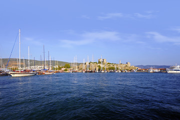 Naklejka premium Views from famous tourism city Bodrum Turkey
