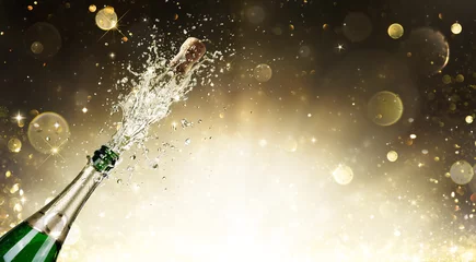 Fototapeten Champagne Explosion - Celebration New Year   © Romolo Tavani