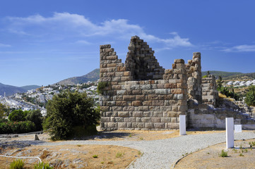 Fototapeta na wymiar Myndos Gate of famous tourism city Bodrum Turkey