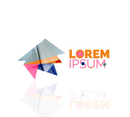 Logo, abstract geometric business icon