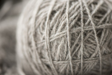 Close-up of ball of yarn