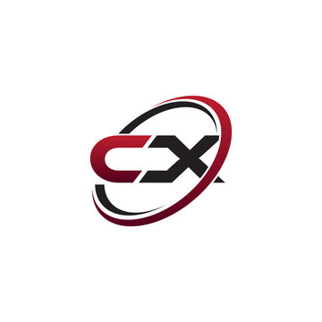 Modern Initial Logo Circle CX