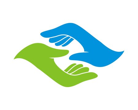 abstract hand care logo