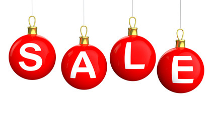 3d Christmas Balls with word sale