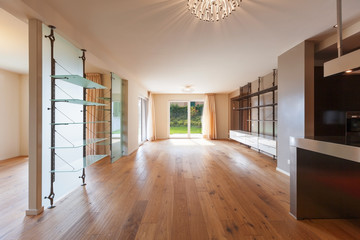 Interior of modern apartment, without furniture