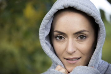 Obraz premium Warpped up warm before a run