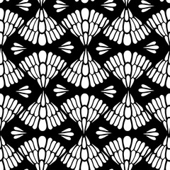 Abstract Black and White Pattern.