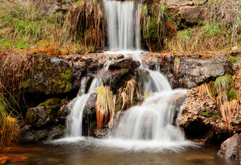 Fototapeta na wymiar Beautiful waterfall in the forest